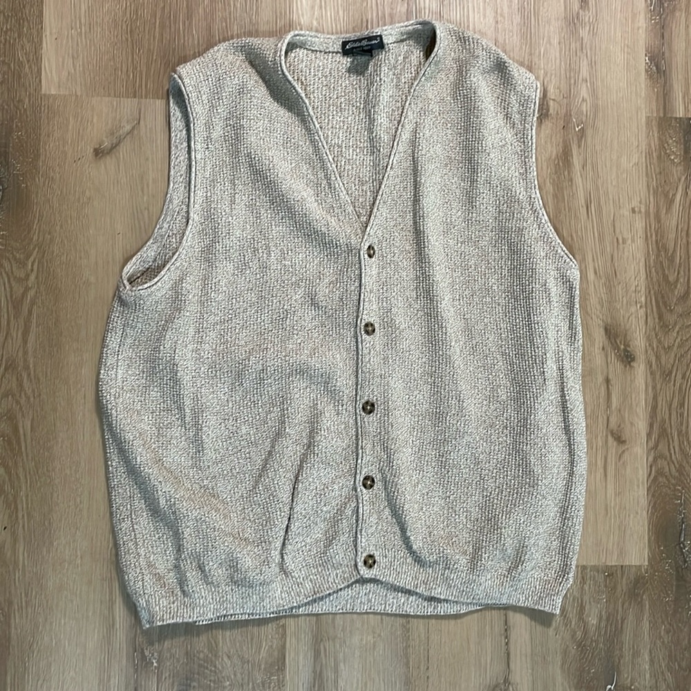 vintage eddie Bauer sweater vest size xl